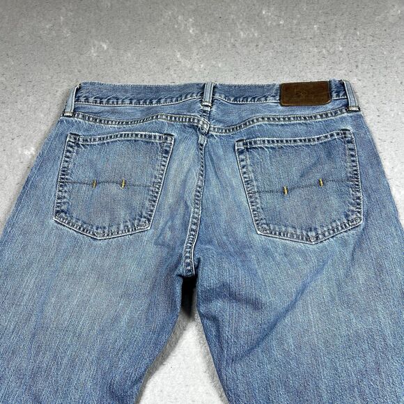 Polo Ralph Lauren Jeans Mens 34x29 Blue Denim Slim Straight Classic RL Red Logo - Picture 8 of 14